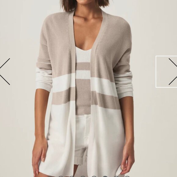 Splendid Octavia Open Front Block Striped Cardigan Set - Picture 1 of 16